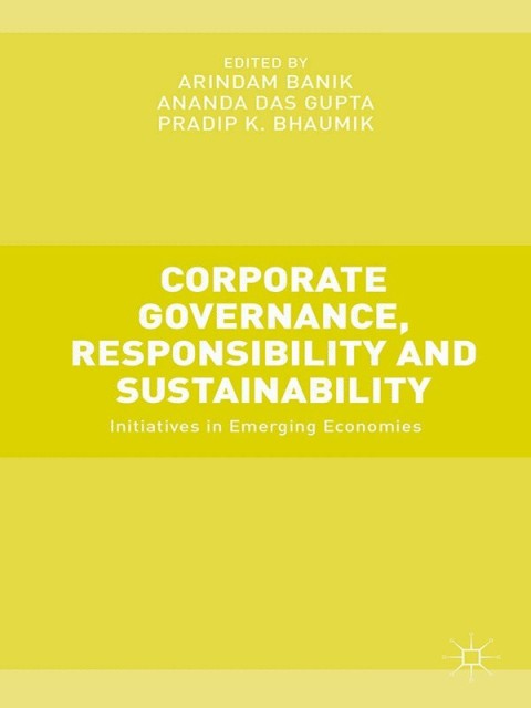 Cover image for book Corporate Governance, Responsibility and Sustainability