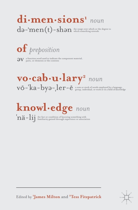 Cover image for book Dimensions of Vocabulary Knowledge