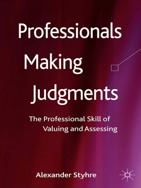 Cover image for book Professionals Making Judgments