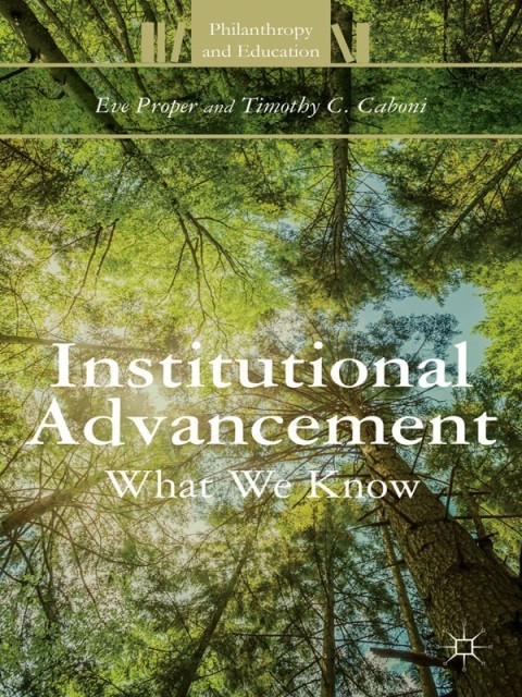 Cover image for book Institutional Advancement