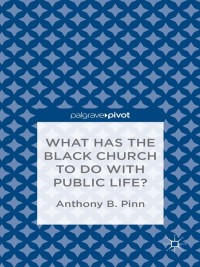 Cover image: What Has the Black Church to do with Public Life? 9781137380500