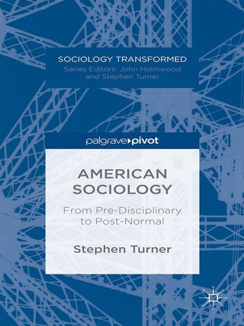 Cover image for book American Sociology
