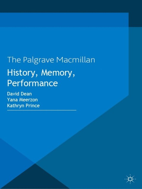 Cover image for book History, Memory, Performance
