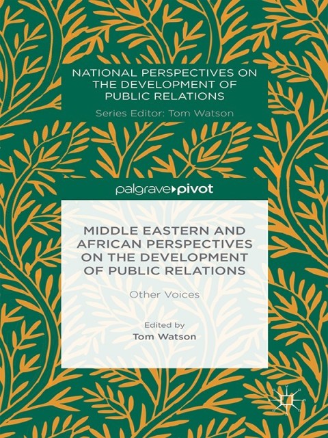 Cover image for book Middle Eastern and African Perspectives on the Development of Public Relations