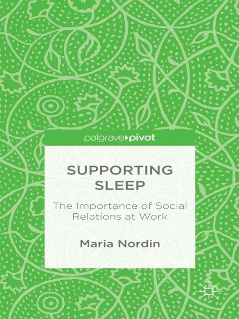 Cover image for book Supporting Sleep