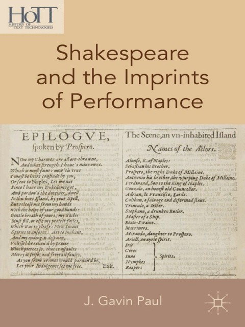 Cover image for book Shakespeare and the Imprints of Performance