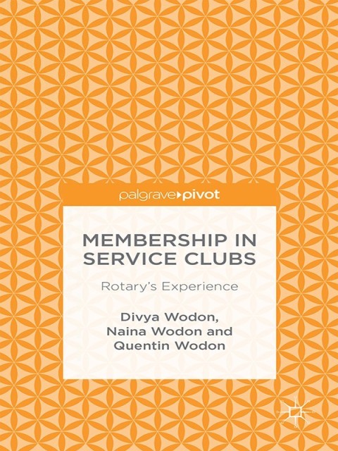 Cover image for book Membership in Service Clubs