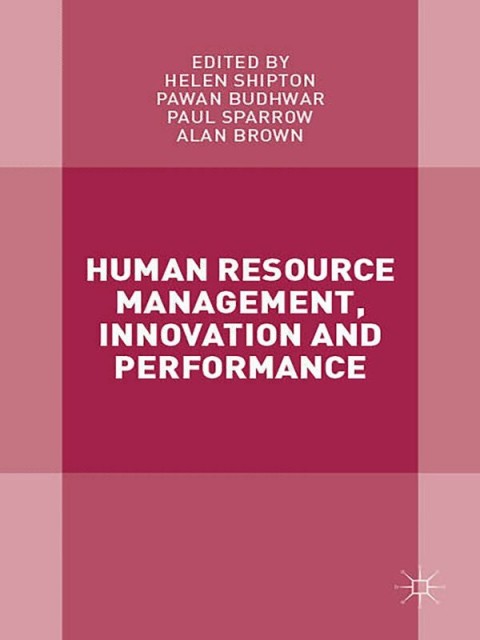 Cover image for book Human Resource Management, Innovation and Performance