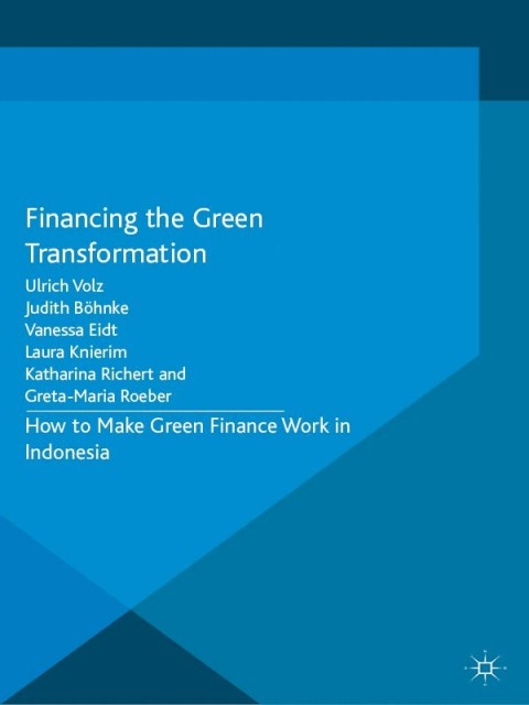 Cover image for book Financing the Green Transformation