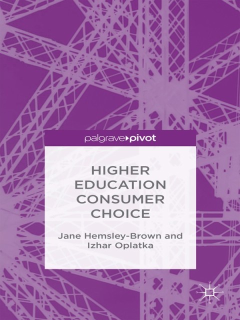 Cover image for book Higher Education Consumer Choice
