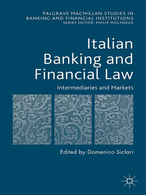 Cover image for book Italian Banking and Financial Law: Intermediaries and Markets