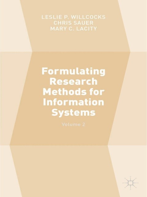 Cover image for book Formulating Research Methods for Information Systems