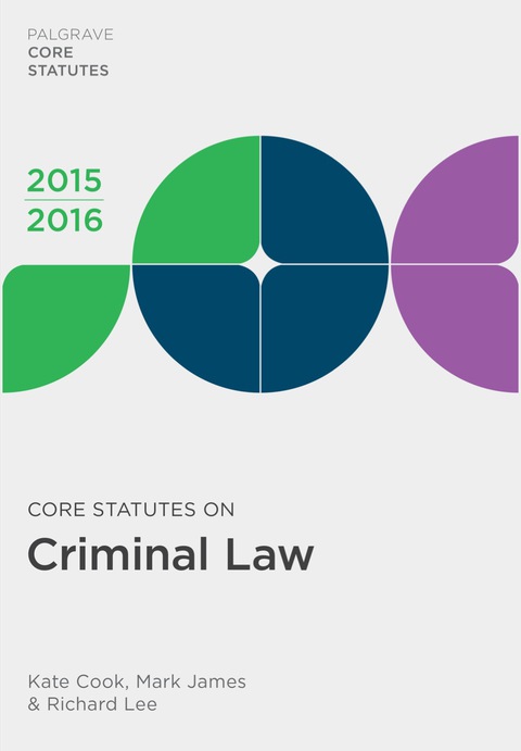 Cover image for book Core Statutes on Criminal Law 2015-16