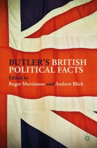 صورة الغلاف: Butler's British Political Facts 9781137567086