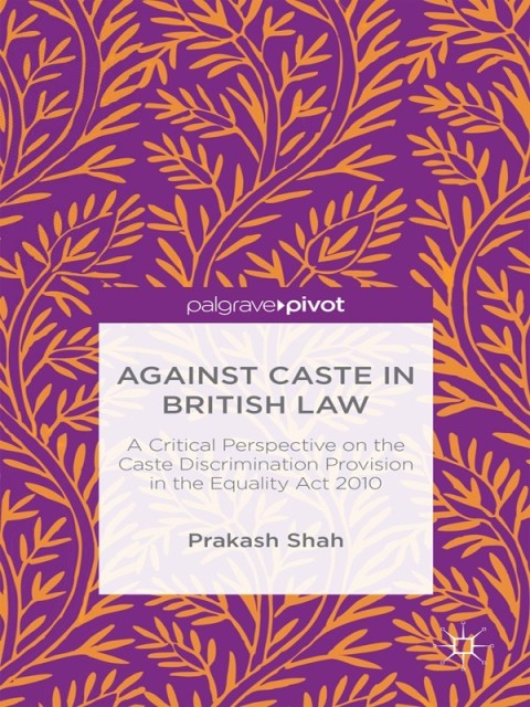 Cover image for book Against Caste in British Law