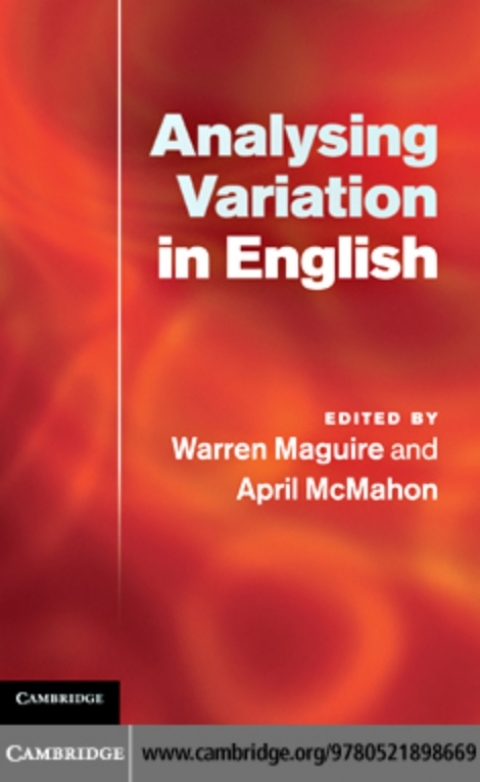 Cover image for book Analysing Variation in English