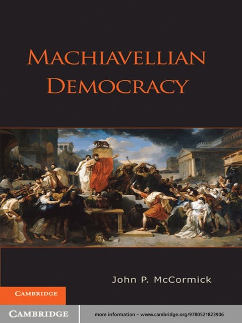 Cover image for book Machiavellian Democracy