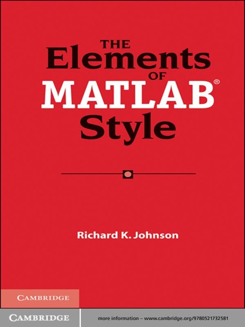 The Elements of MATLAB Style 