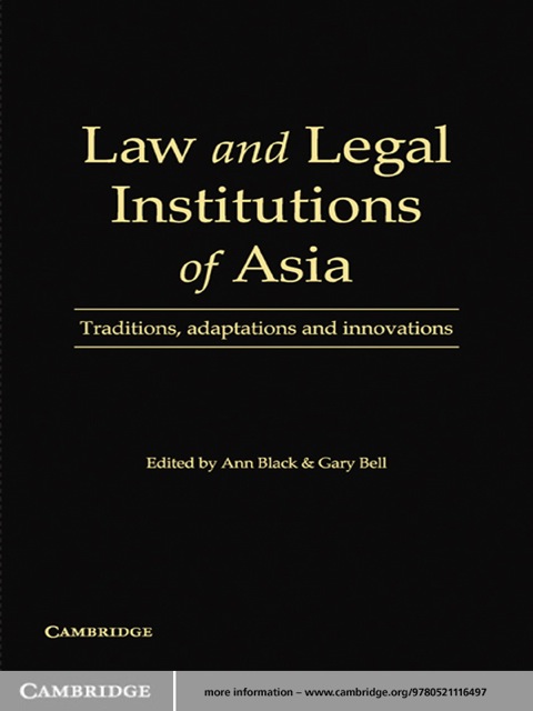 Cover image for book Law and Legal Institutions of Asia
