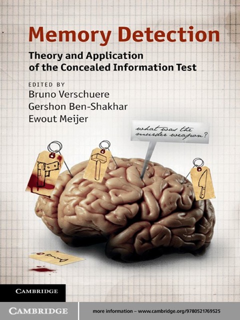 Cover image for book Memory Detection