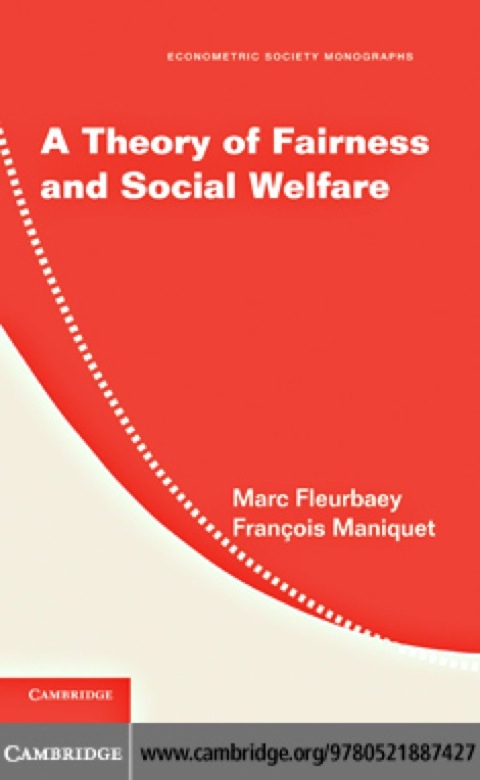 Cover image for book A Theory of Fairness and Social Welfare