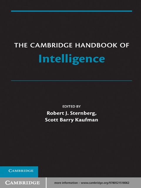 Cover image for book The Cambridge Handbook of Intelligence