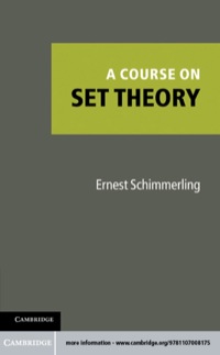 Titelbild: A Course on Set Theory 1st edition 9781107008175