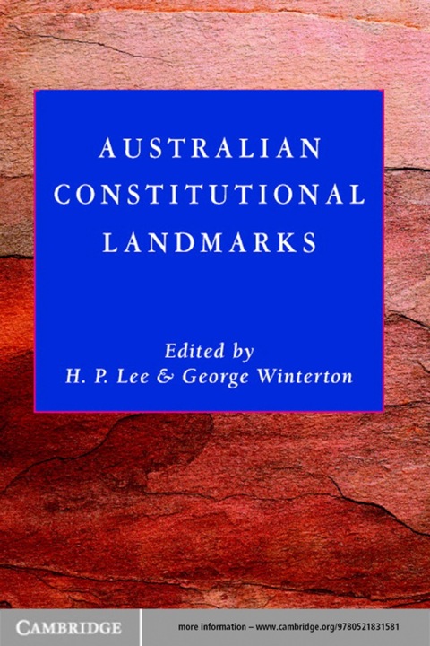 Cover image for book Australian Constitutional Landmarks