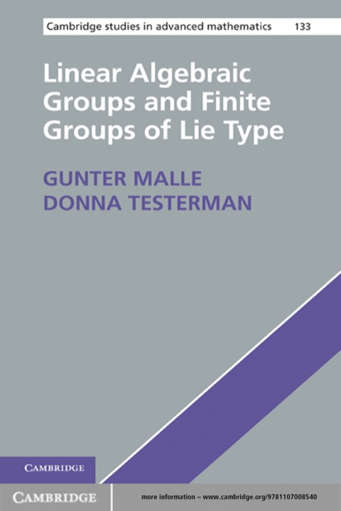 Cover image for book Linear Algebraic Groups and Finite Groups of Lie Type