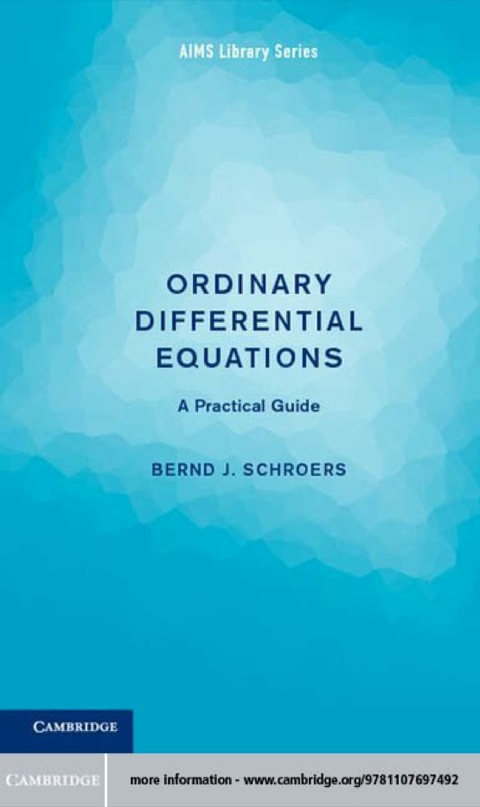Cover image for book Ordinary Differential Equations