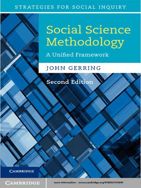 Cover image for book Social Science Methodology