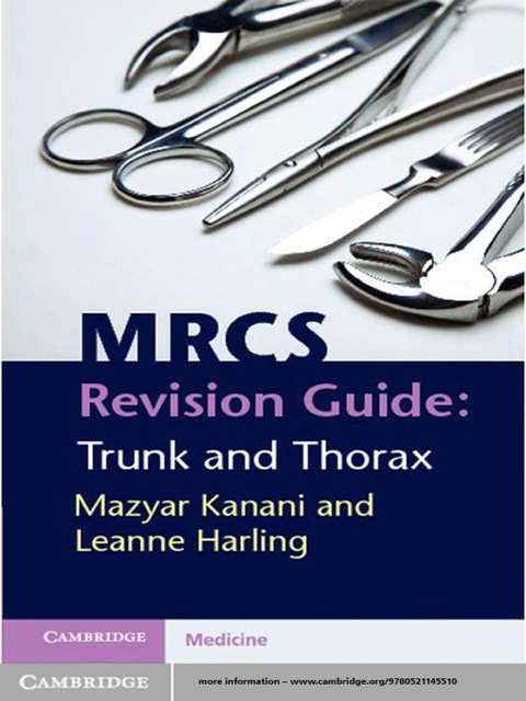 Cover image for book MRCS Revision Guide: Trunk and Thorax