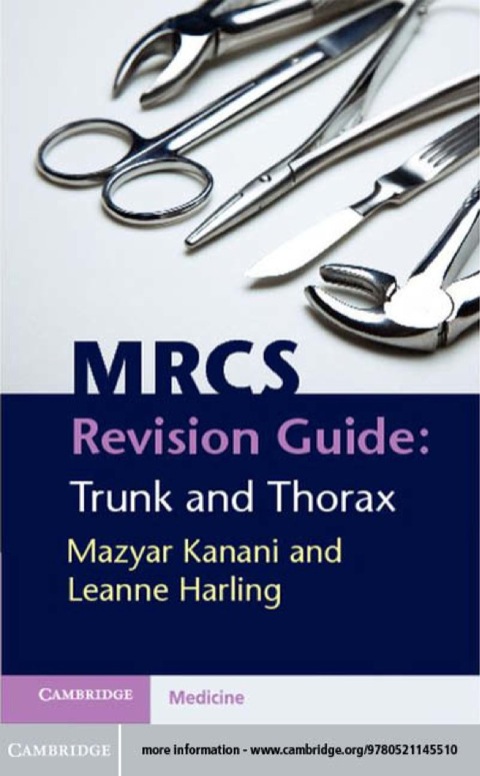 Cover image for book MRCS Revision Guide: Trunk and Thorax