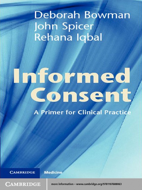 Cover image for book Informed Consent