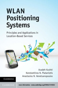 Cover image: WLAN Positioning Systems 1st edition 9780521191852