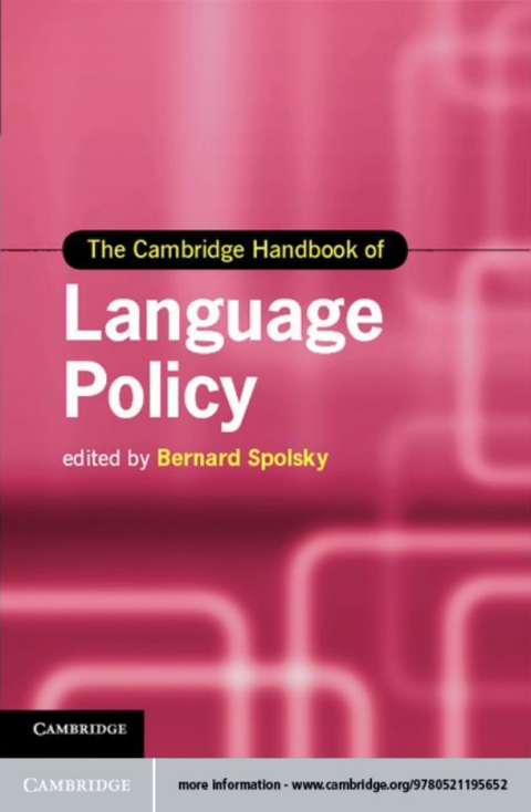 Cover image for book The Cambridge Handbook of Language Policy