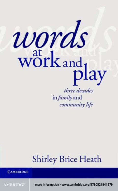Cover image for book Words at Work and Play
