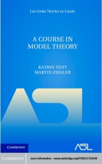 Cover image: A Course in Model Theory 1st edition 9780521763240
