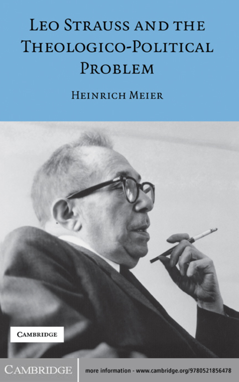 Cover image for book Leo Strauss and the Theologico-Political Problem
