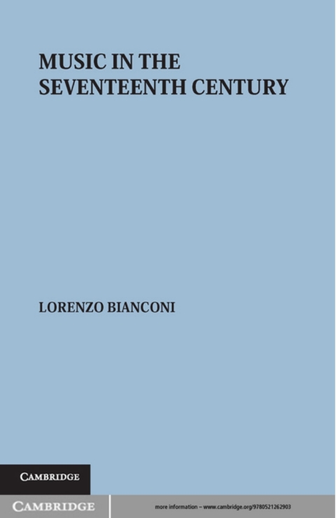 Cover image for book Music in the Seventeenth Century