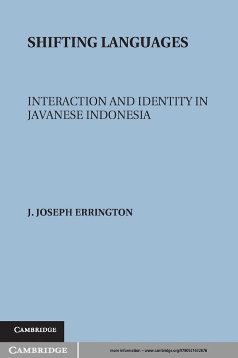 Cover image for book Shifting Languages