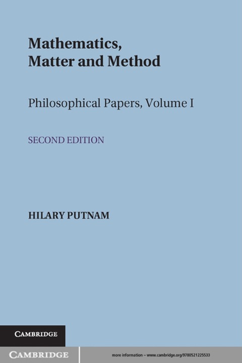 Cover image for book Mathematics, Matter and Method