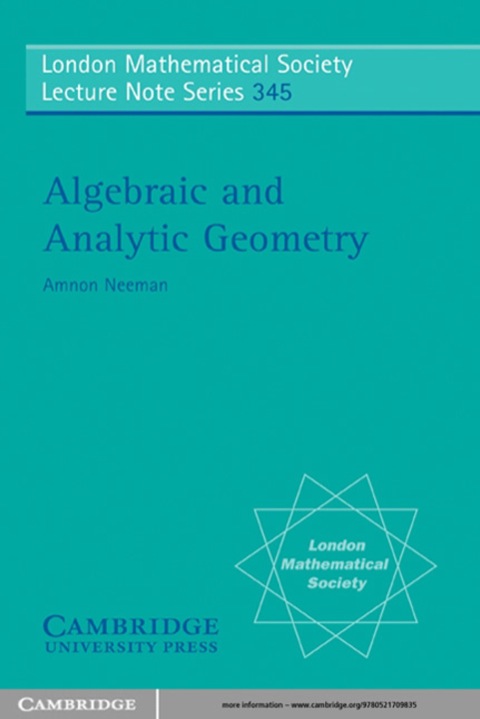 Cover image for book Algebraic and Analytic Geometry