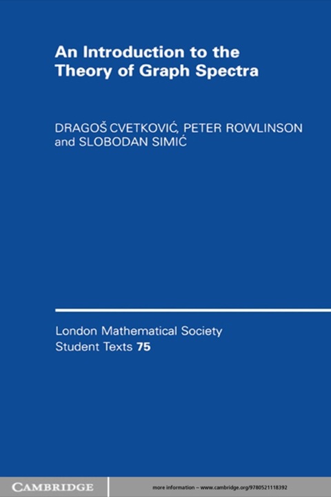Cover image for book An Introduction to the Theory of Graph Spectra