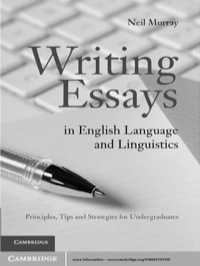 Cover image: Writing Essays in English Language and Linguistics 1st edition 9780521111195