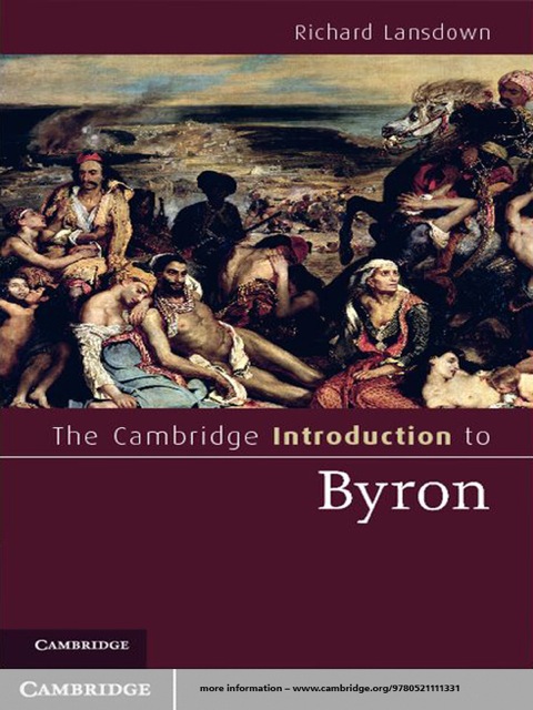 Cover image for book The Cambridge Introduction to Byron