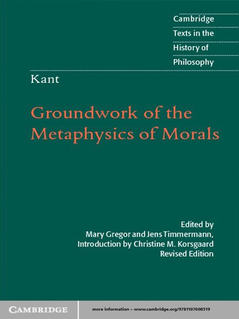 Cover image for book Kant: Groundwork of the Metaphysics of Morals
