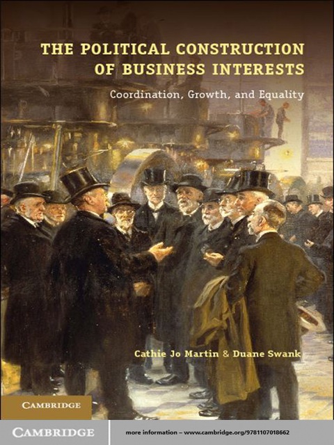 Cover image for book The Political Construction of Business Interests