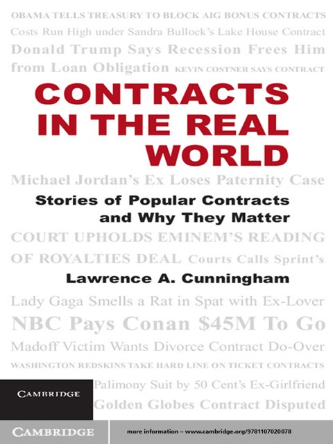Cover image for book Contracts in the Real World