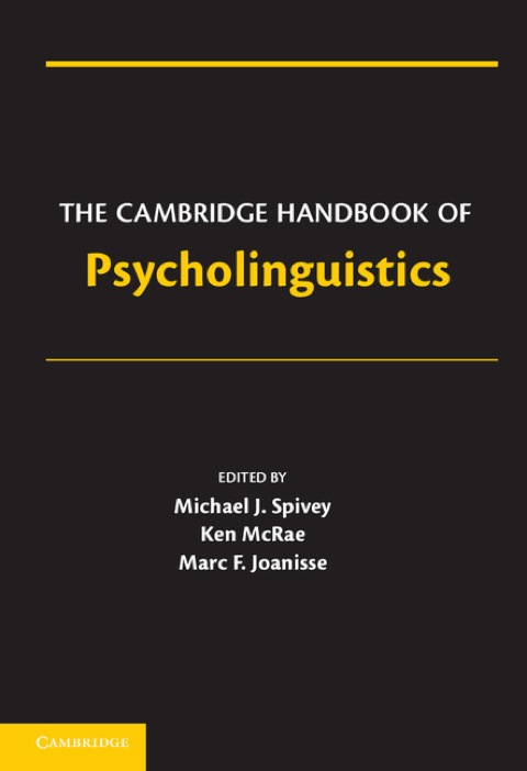 Cover image for book The Cambridge Handbook of Psycholinguistics